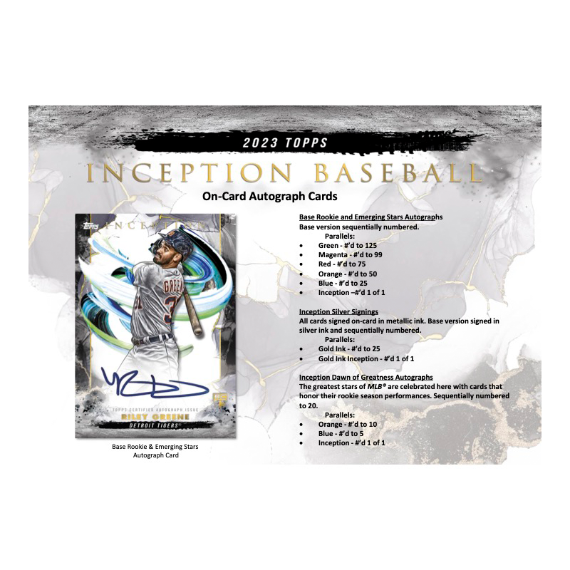 2023 Topps Inception Baseball Hobby Box