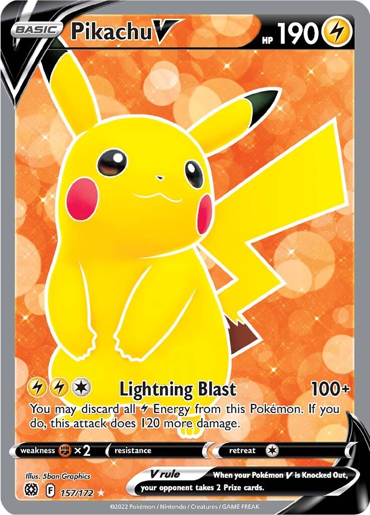 Pikachu V (Full Art) [SWSH09] - Near Mint