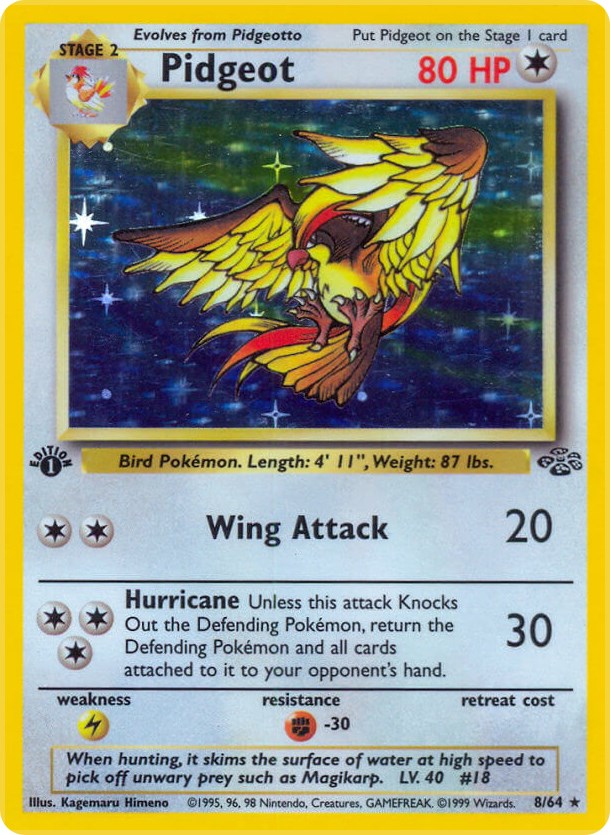 Pidgeot (8) [JU] - Lightly Played