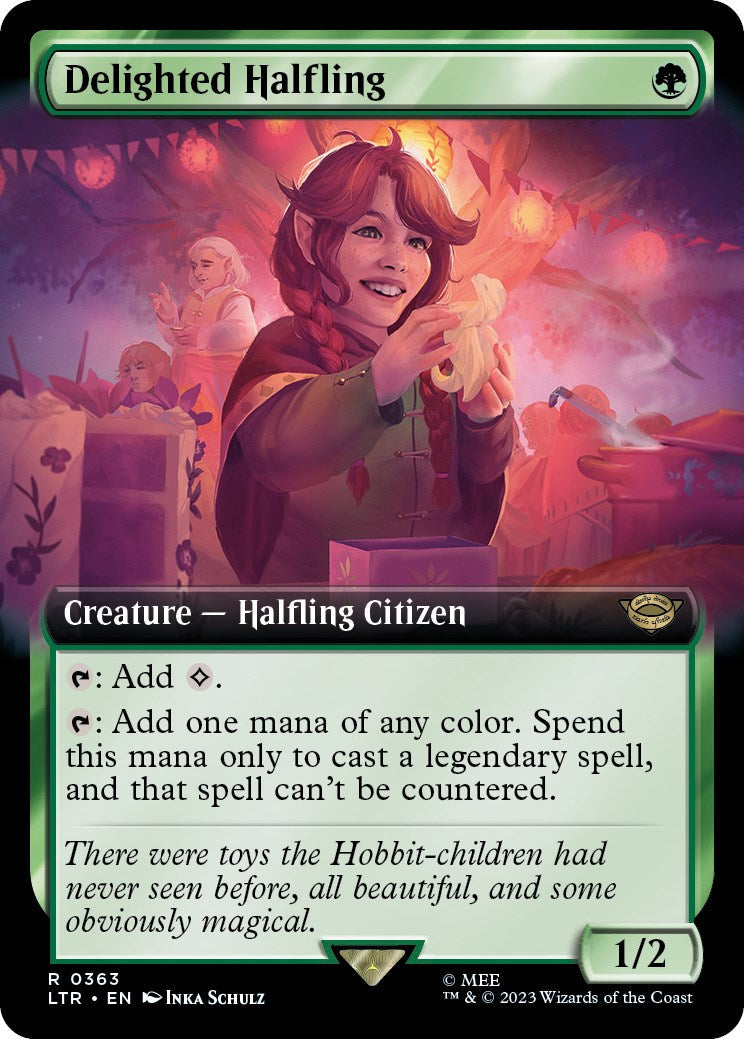 Delighted Halfling (Extended Art) [LTR] - Near Mint