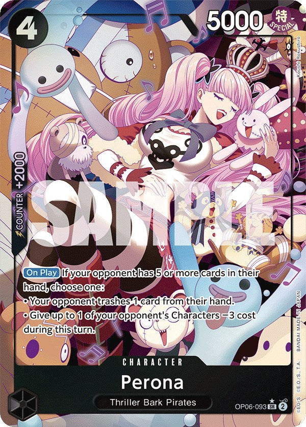 Perona (093) (Alternate Art) [OP06] - Near Mint