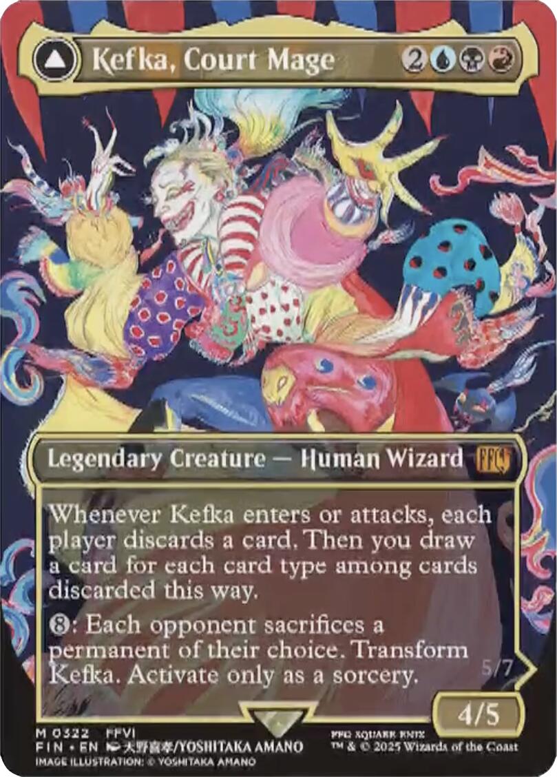 Kefka, Court Mage (0322) (Borderless) [FIN] - Near Mint