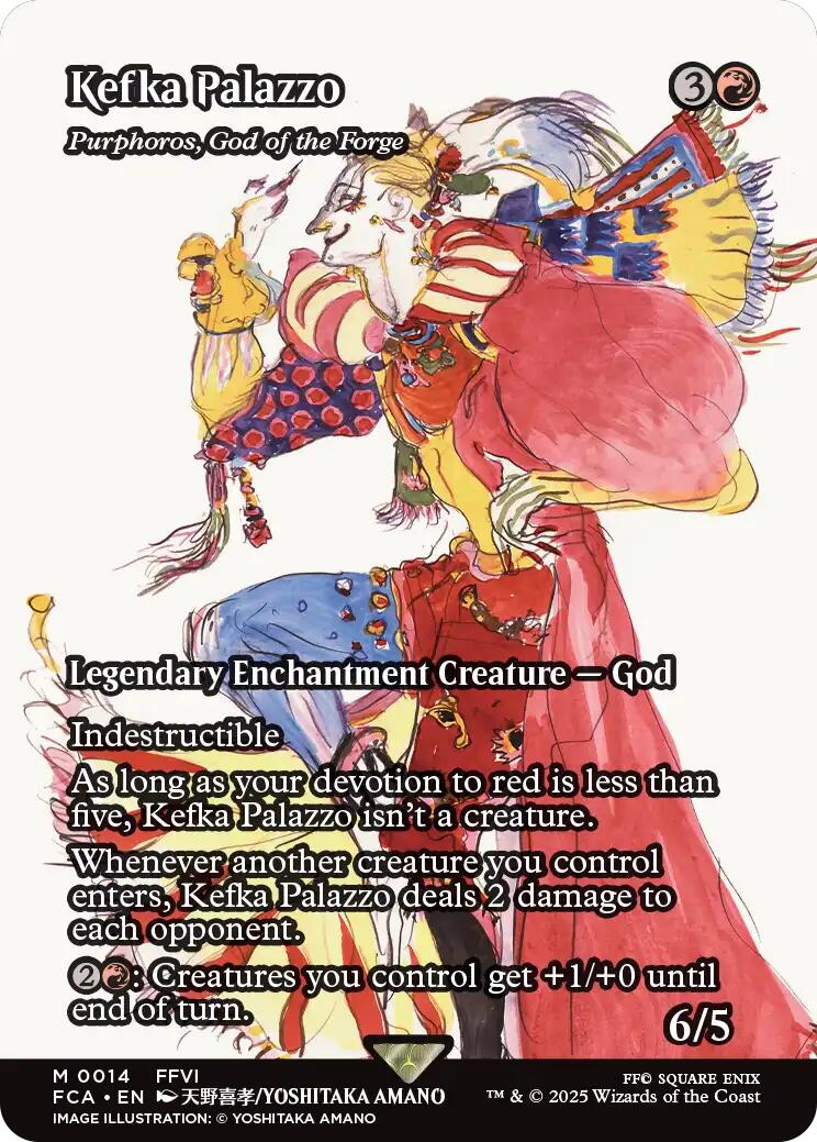 Kefka Palazzo - Purphoros, God of the Forge (Showcase) [FCA] - Near Mint