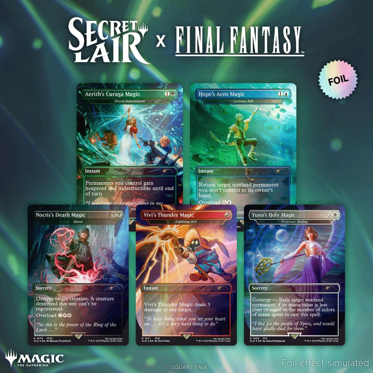 Secret Lair x FINAL FANTASY: Grimoire - Rainbow Foil Edition [SLD]