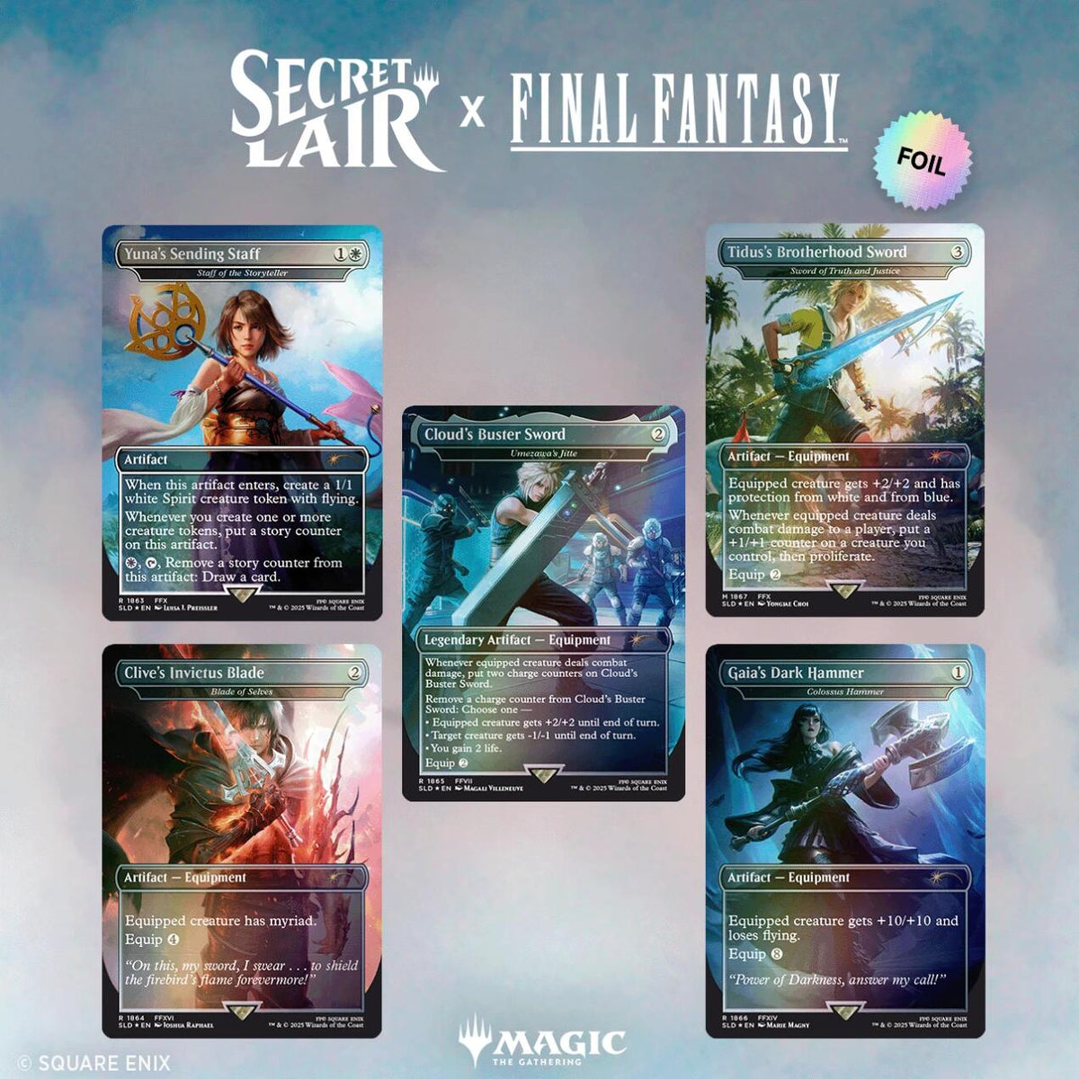 Secret Lair x FINAL FANTASY: Weapons - Rainbow Foil Edition [SLD]