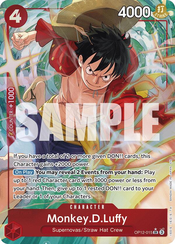 Monkey.D.Luffy (Alternate Art) [OP12] - Near Mint