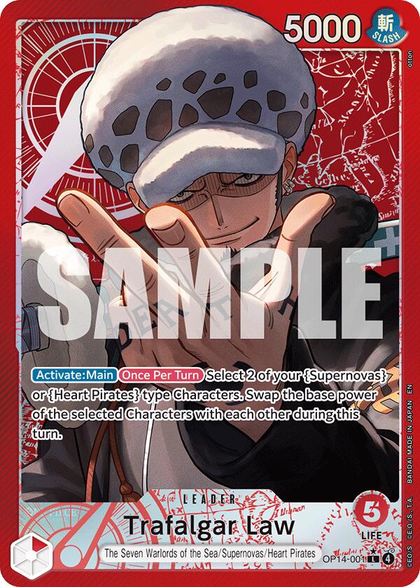 Trafalgar Law - OP14-001 (Alternate Art) [OP14] - Near Mint