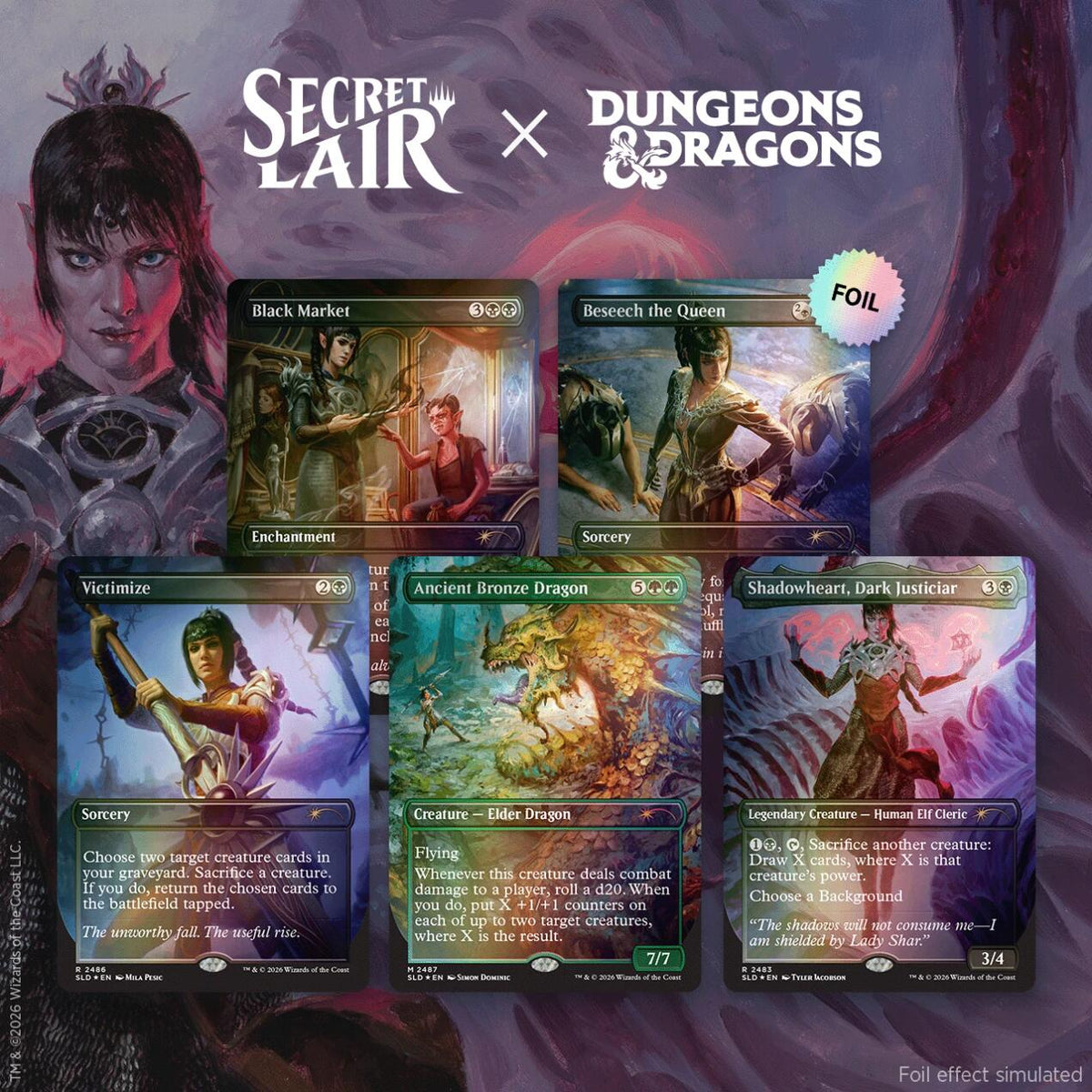 Secret Lair Drop: Secret Lair x Dungeons & Dragons: Shadowheart’s Devotion - Traditional Foil Edition [SLD]
