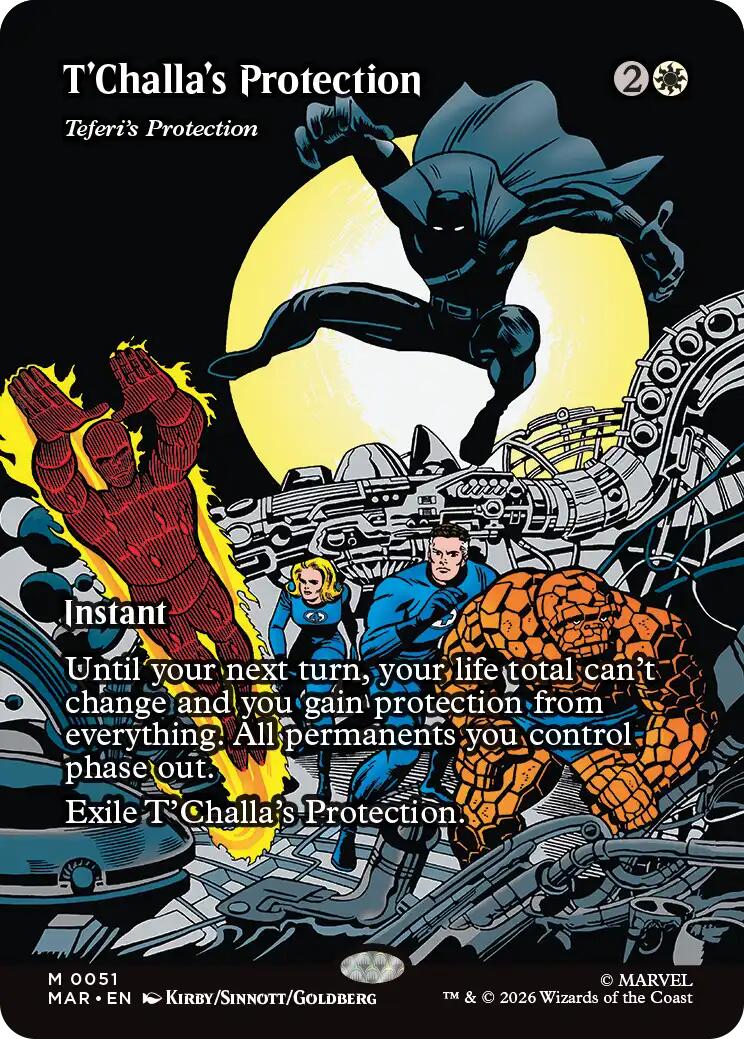 T'Challa's Protection - Teferi's Protection (Borderless) [MAR] - Near Mint