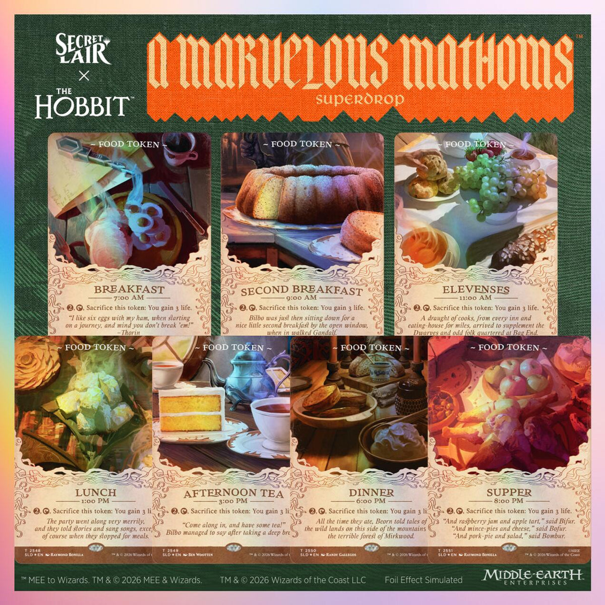 Secret Lair Drop: Secret Lair x The Hobbit: Second Breakfast and Beyond - Traditional Foil Edition [SLD]