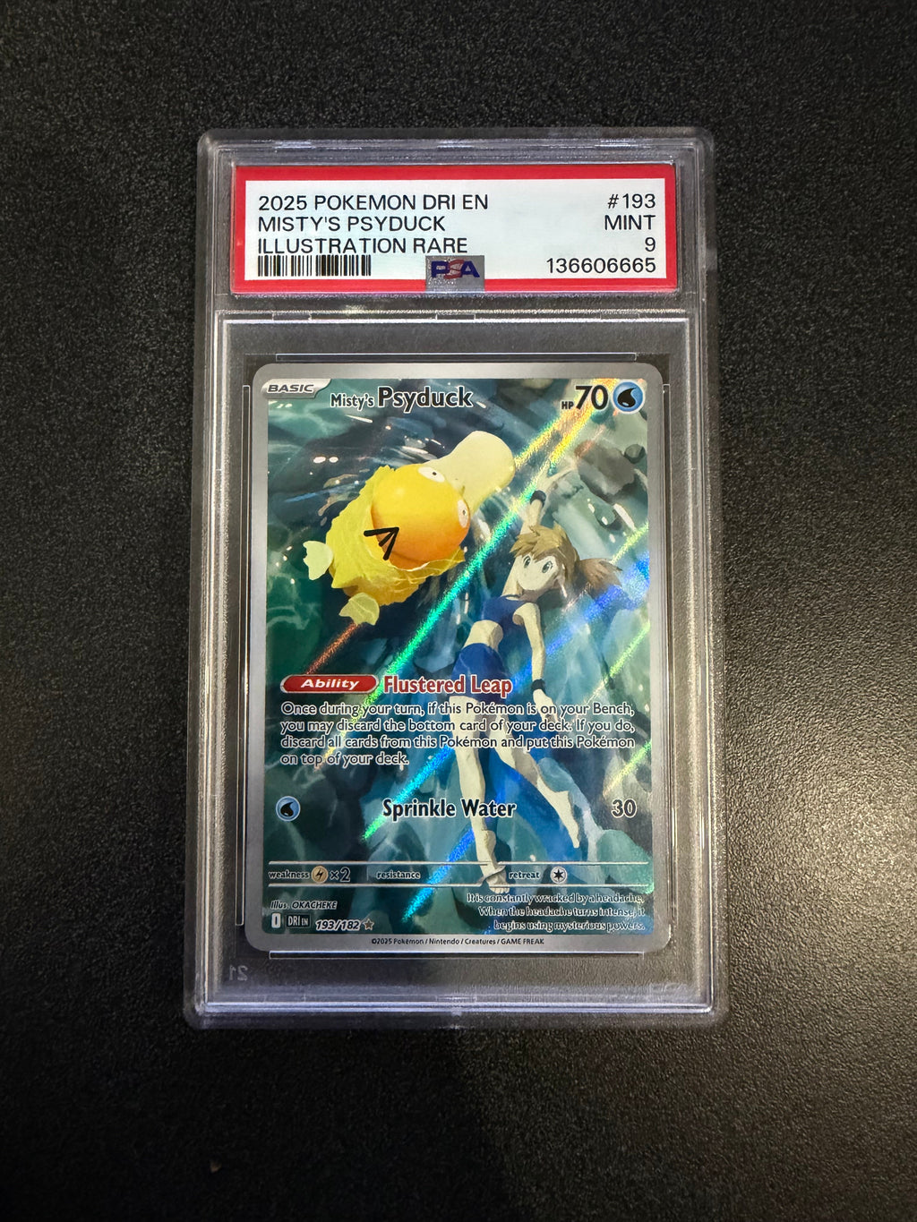 Pokemon: PSA 9 Misty’s Psyduck - Illustration Rare