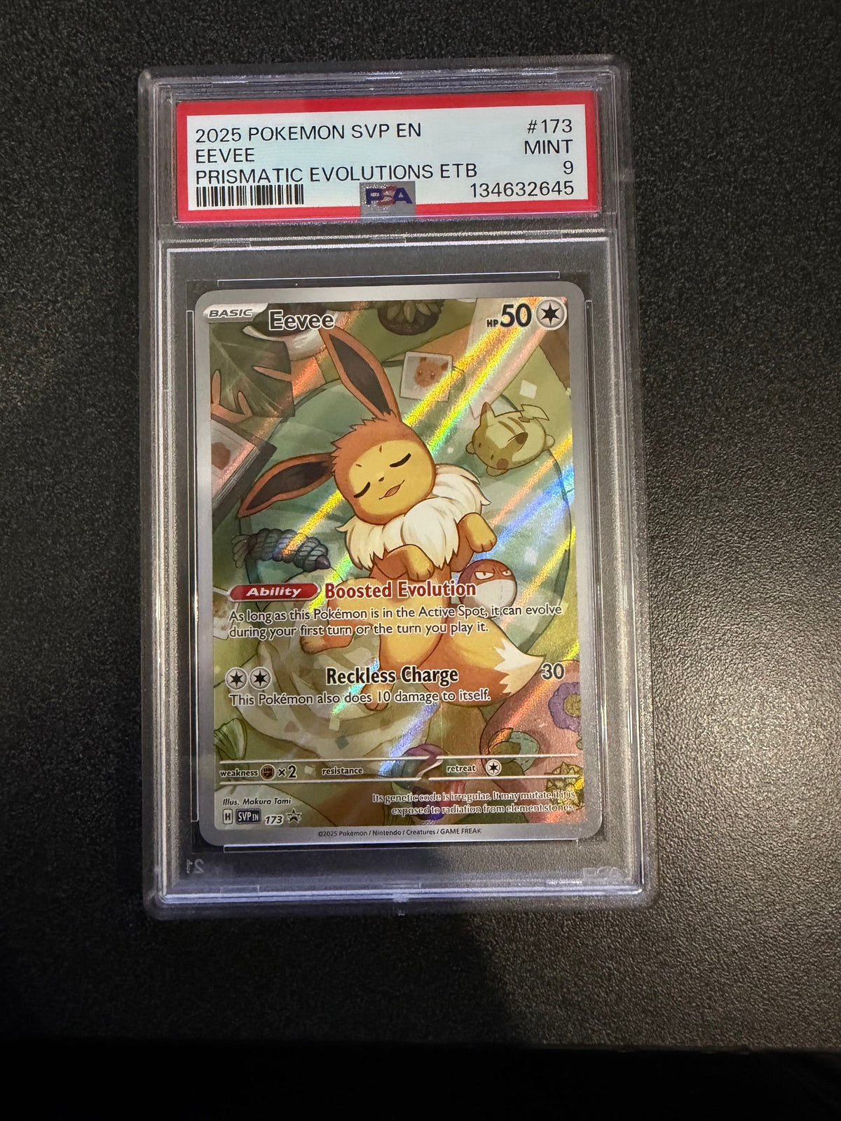 Pokemon: PSA 9 Eevee - Prismatic Evolutions ETB