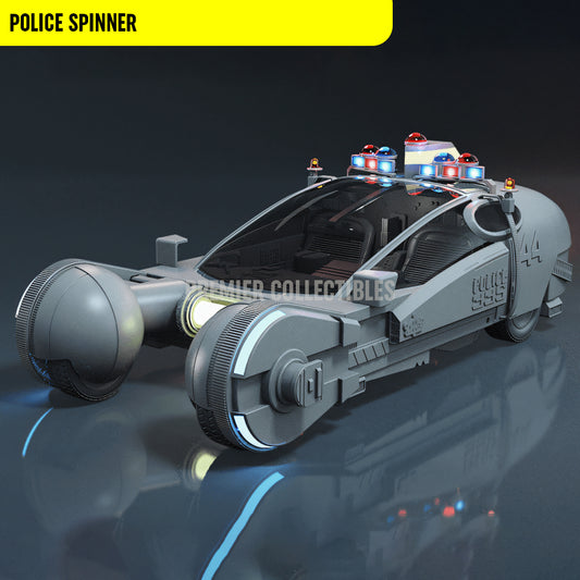 Police Spinner | Deluxe 3D Printed Scale Model Kit | 1:16 1:8