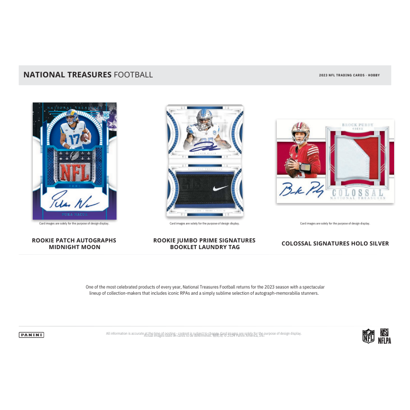 2023 Panini National Treasures Football Hobby 4 Box Case