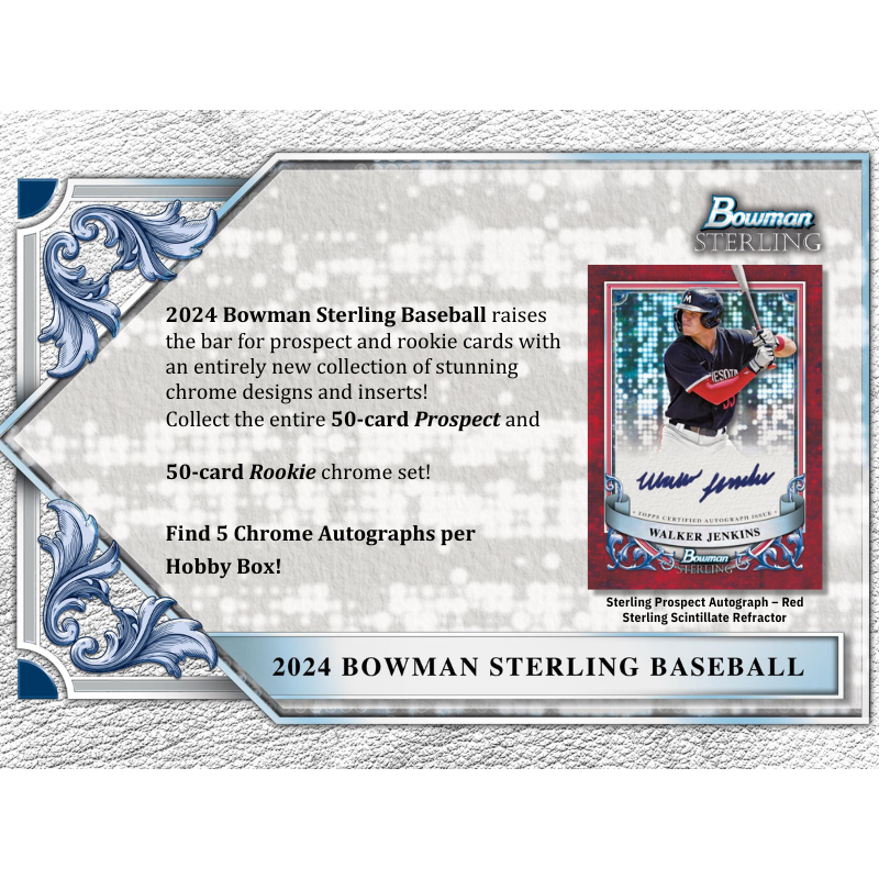2024 Bowman Sterling Baseball Hobby 12 Box Case