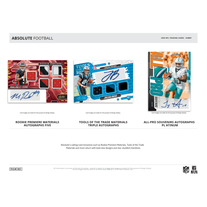 2024 Panini Absolute Football Hobby 12 Box Case