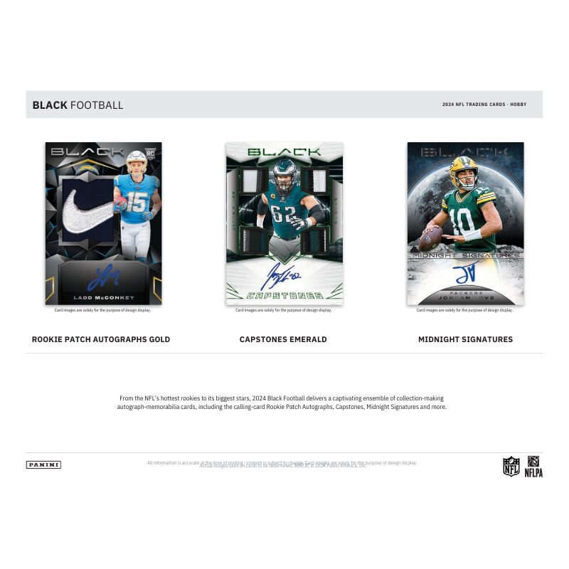 2024 Panini Black Football Hobby 12 Box Case