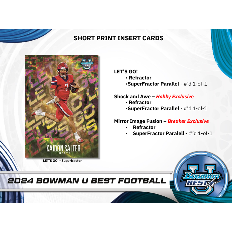 2024 Bowman University Best Football Hobby 12 Box Case