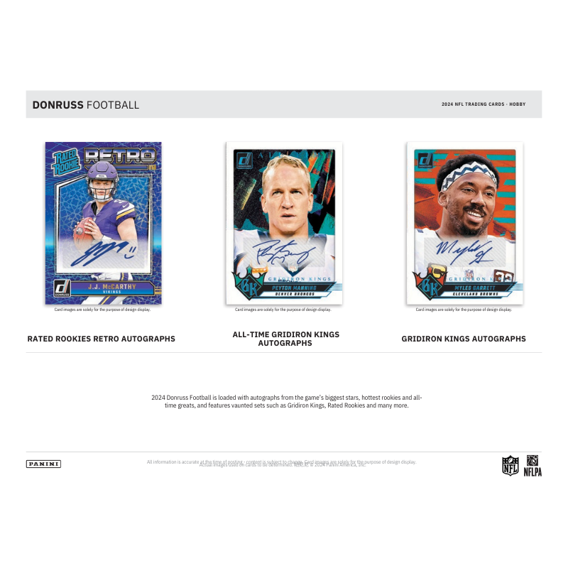 2024 Panini Donruss Football Hobby 18 Box Case
