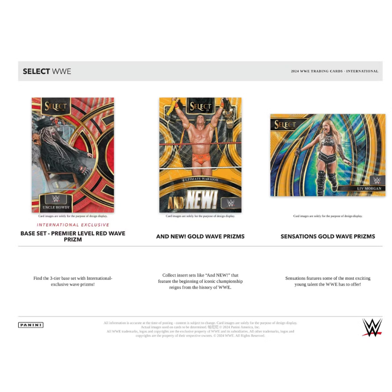 2024 Panini Select WWE Hobby International Box