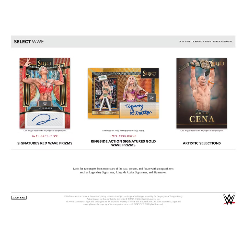 2024 Panini Select WWE Hobby International Box