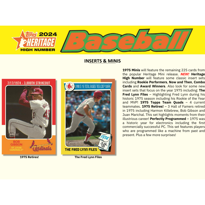 2024 Topps Heritage High Number Baseball Hobby Box