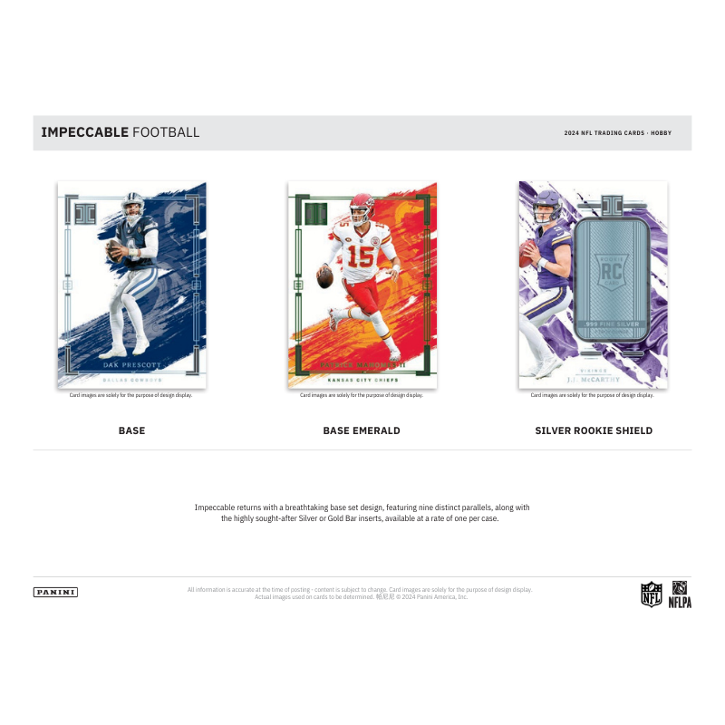 2024 Panini Impeccable Football Hobby 3 Box Case