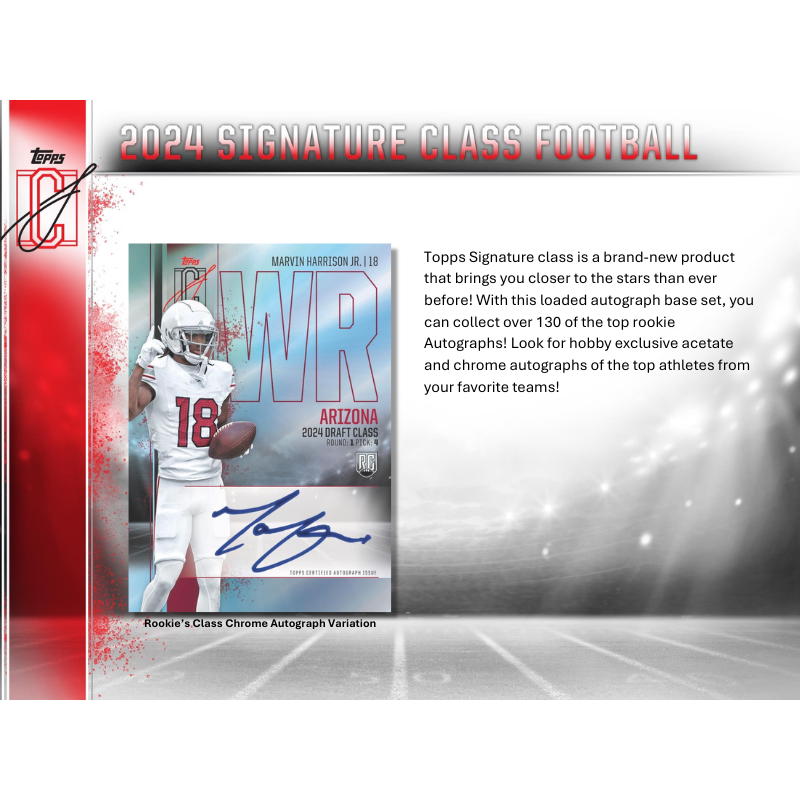 2024 Topps Signature Class Football Hobby Box
