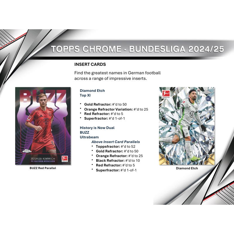 2024/25 Topps Chrome Bundesliga Soccer Hobby 12 Box Case