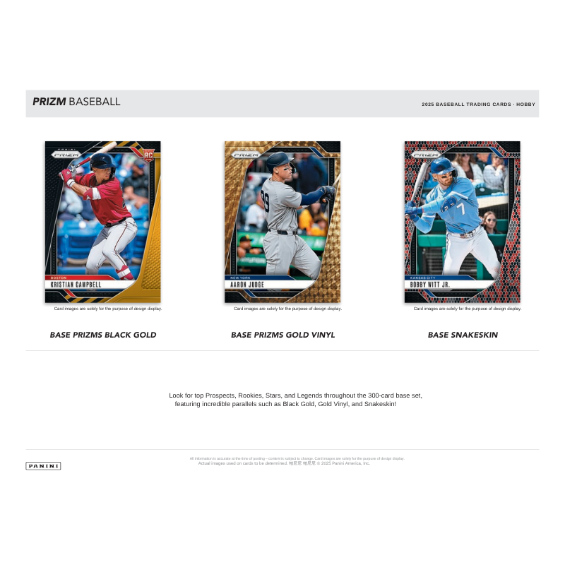 2025 Panini Prizm Baseball Hobby 12 Box Case