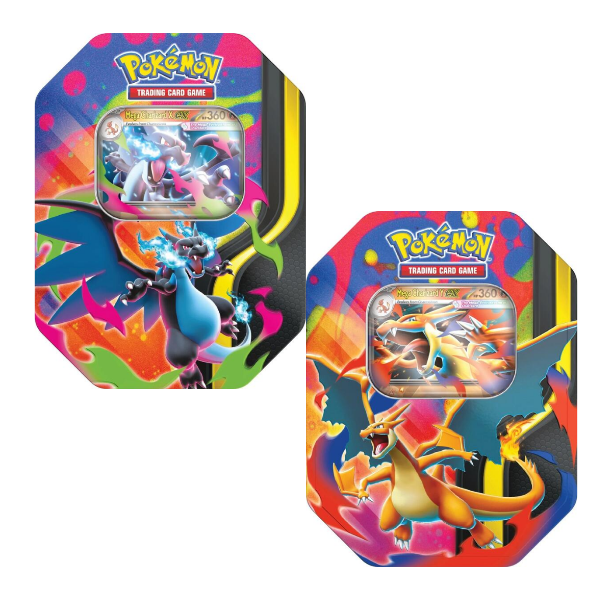 Mega Charizard Tins (Mega Charizard X & Y) (Set Of 2)